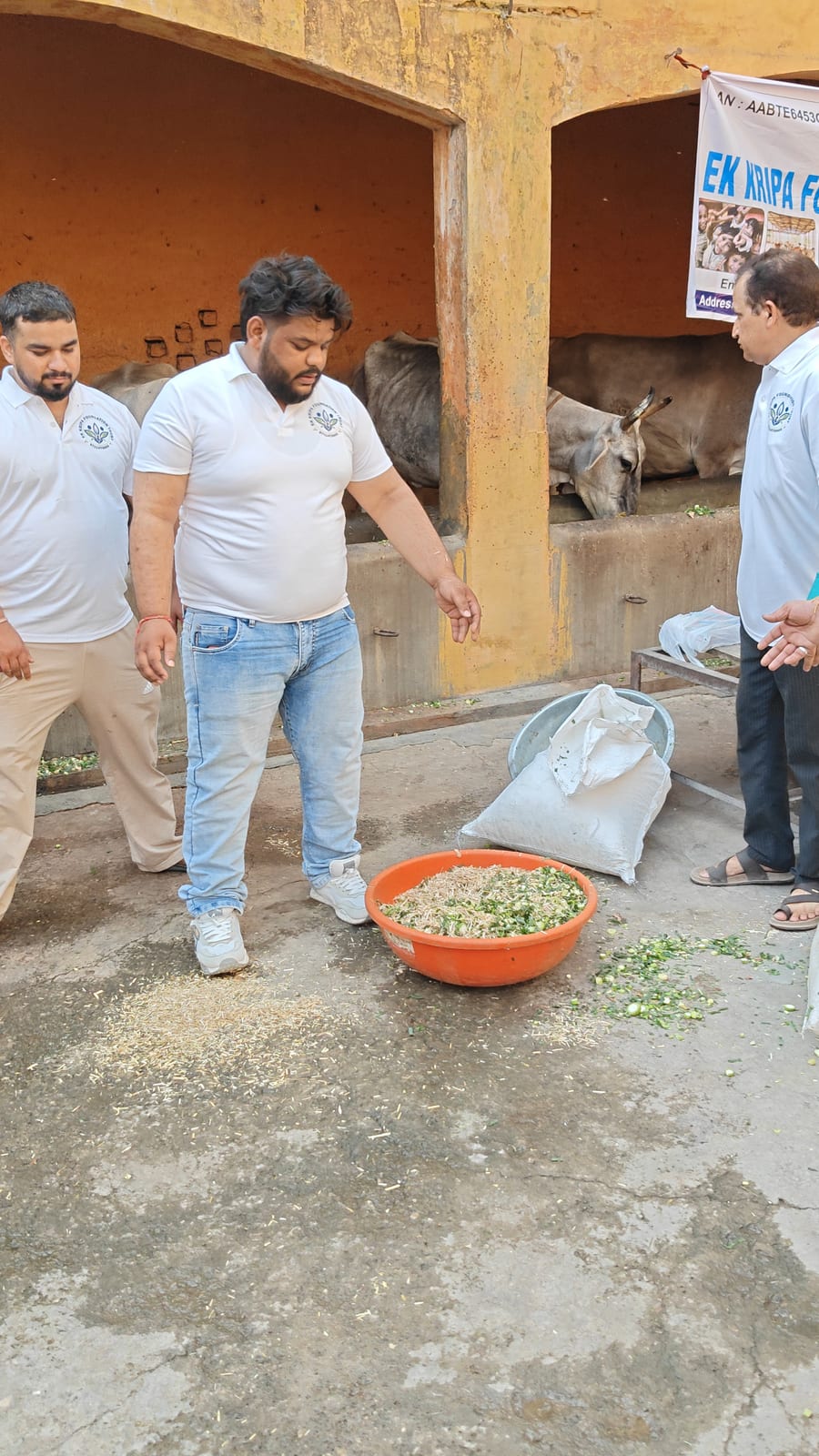 EK Kripa Foundation service activity with volunteers and community members